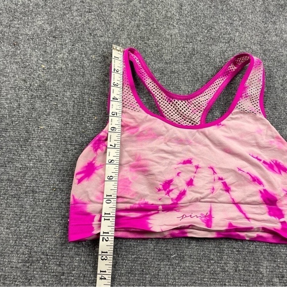 PINK by Victoria’s Secret Seamless lightly lined sports Bra pink Tye dye Medium - Picture 10 of 10